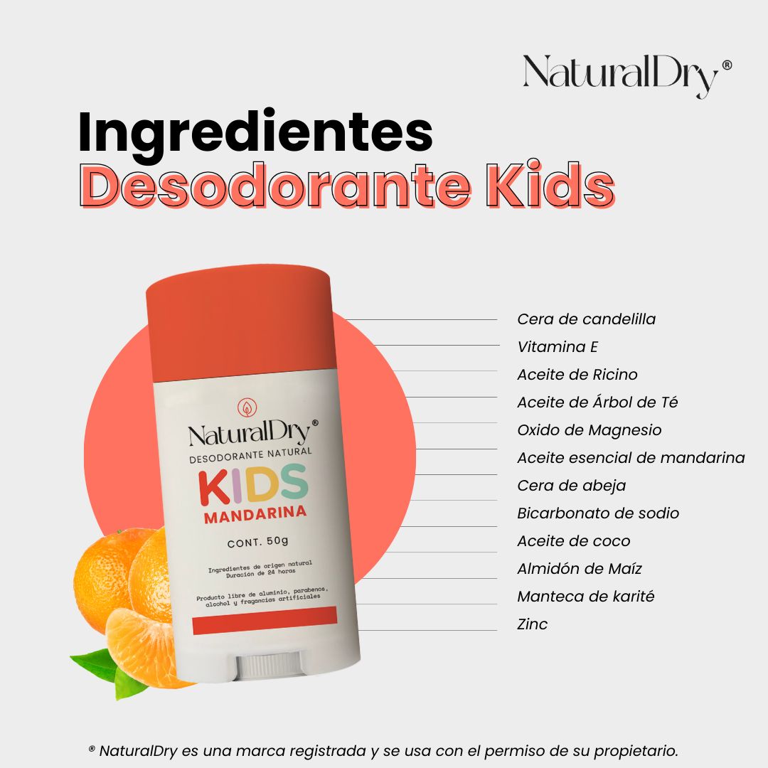 Desodorante Natural Barra Mandarina