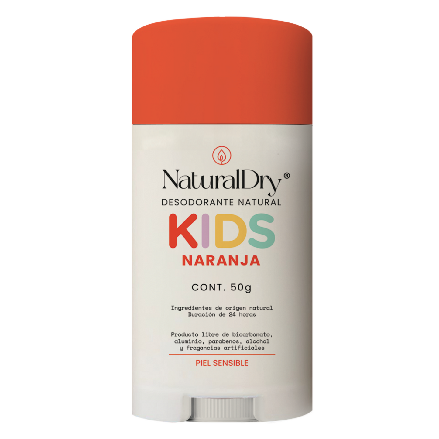 Desodorante Natural Naranja PIEL SENSIBLE
